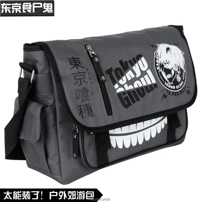 Attack on Titan Men  Messenger Bag Canvas Crossbody Shoulder Bags Tokyo Ghoul  Anime Capacity Bag