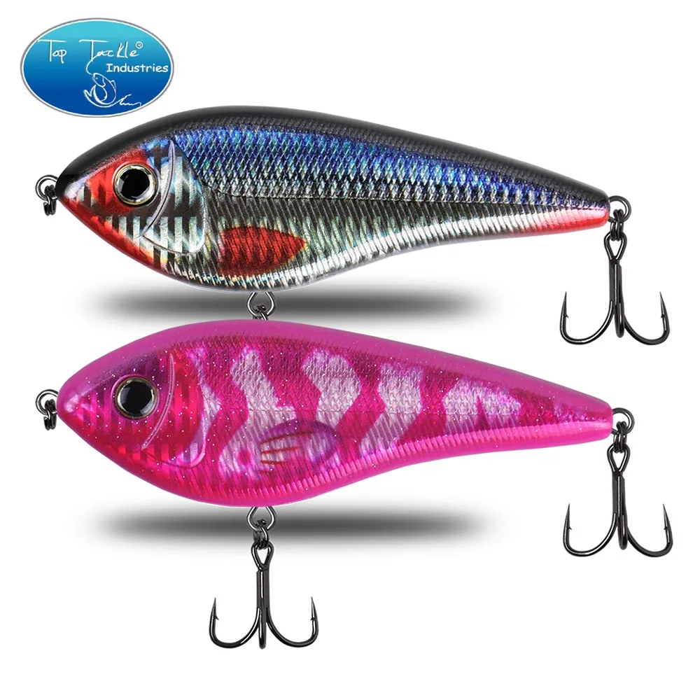 CF Lure 120mm 61g 11Color Laser Paper Hard Baits Slow Sinking Intruder Jerk bait Fishing Lure