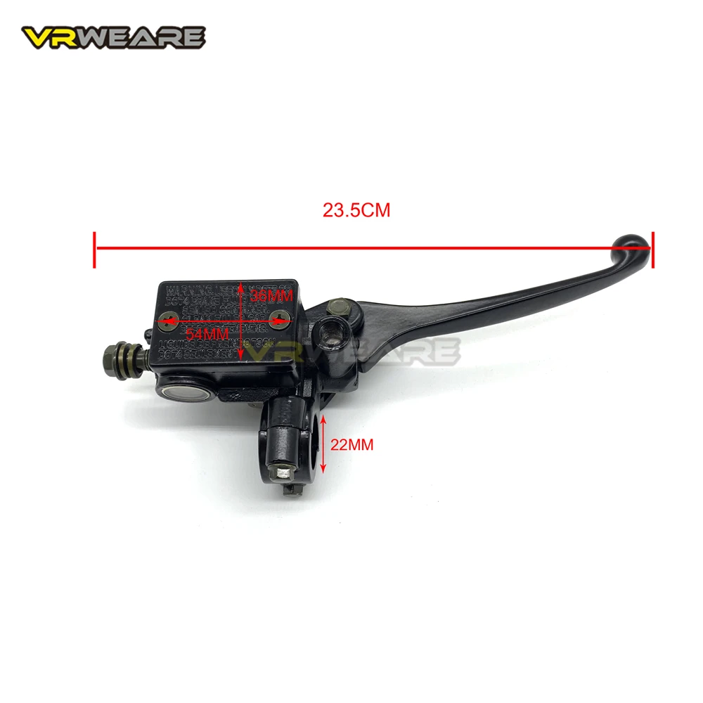 Motorcycle Brake Pump Front Master Cylinder Hydraulic Brake Lever Right For Dirt Pit Bike ATV Quad Moped Scooter Buggy Go Kart