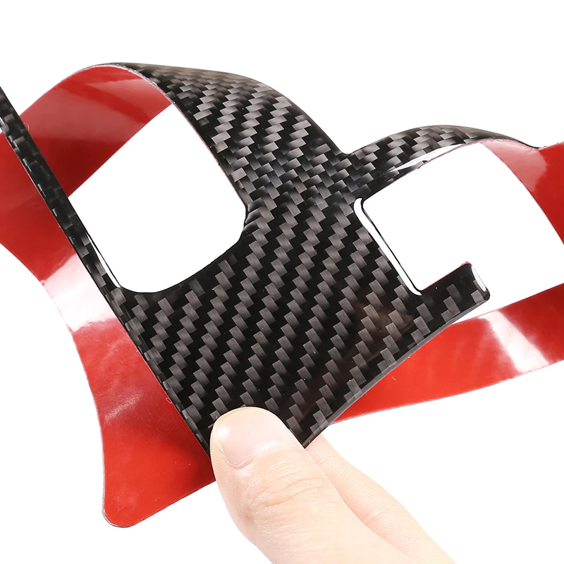 Car Carbon Fiber Inner Gear Handbrake Lever Panel Frame Cover Trim For Toyota Rav4 RAV 4 2006 2007 2008 2009 2010 2011 2012 LHD