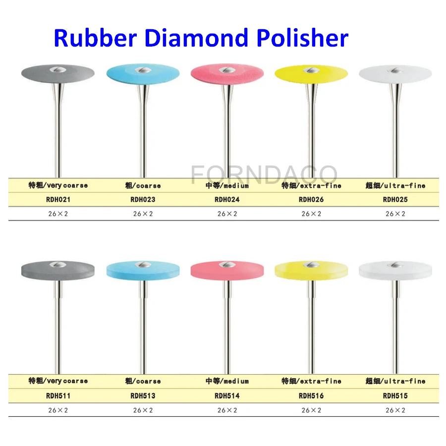 

Dental Rubber Diamond Polisher All-ceramic Zirconia Ceramic Trim High Bright Polishing No Need Polishing Paste And Wax