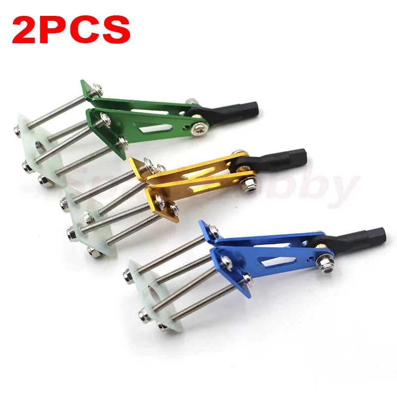 

2 Sets 4-Point Aluminum alloy Servo Arm Horns Rudder angle For RC Remote control aircraft drone Aviation airplane part