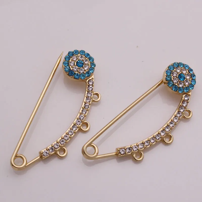 islam blue brooch Baby Pin 2 pcs /lot