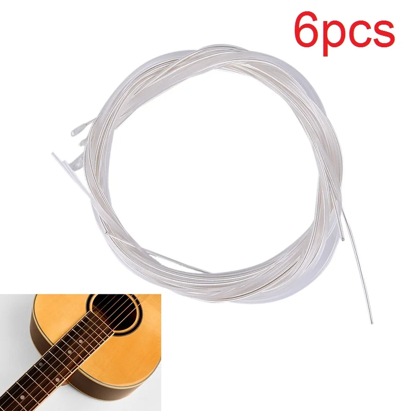 4-6pcs/set Nylon Rainbow Colorful Ukulele Strings Durable Replacement Part for Ukulele Guitar Musical Instrument Accessorie