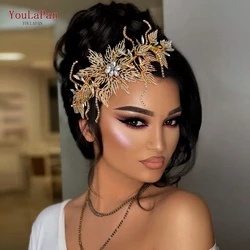 YouLaPan-HP380 Alloy Flower Headband, Acessórios para o cabelo do casamento, Rhinestone Headwear nupcial, Cabeça Piece, Tiara Jóias