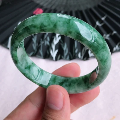 

zheru jewelry natural Burmese emerald green 54-64mm bracelet elegant princess jewelry, best gift for mother and girlfriend