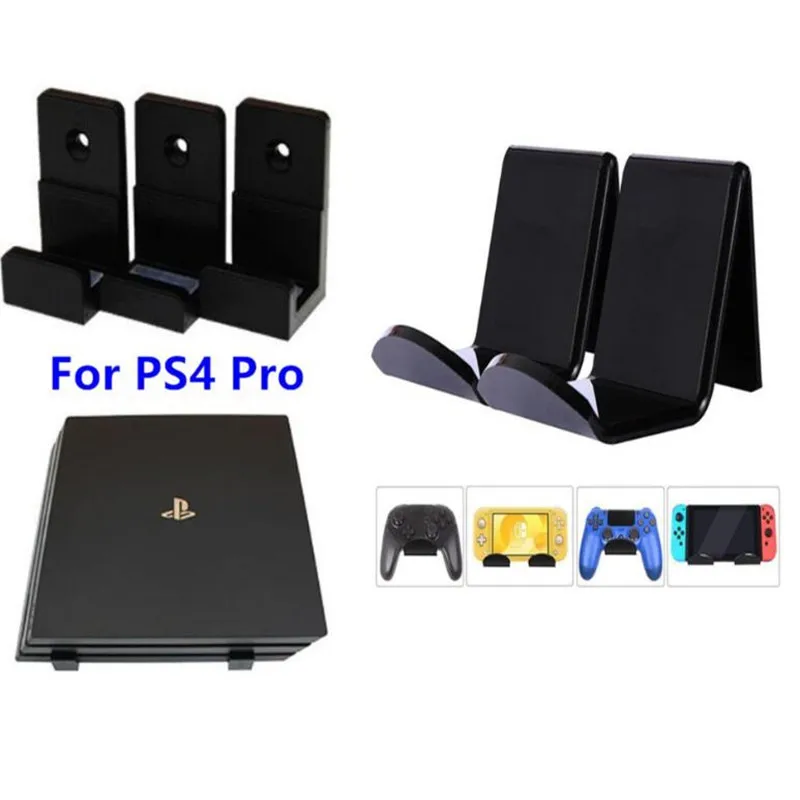 Soporte de montaje en pared para Playstation 4, Base de refrigeración para consola PS4 Pro Slim, 2 unidades