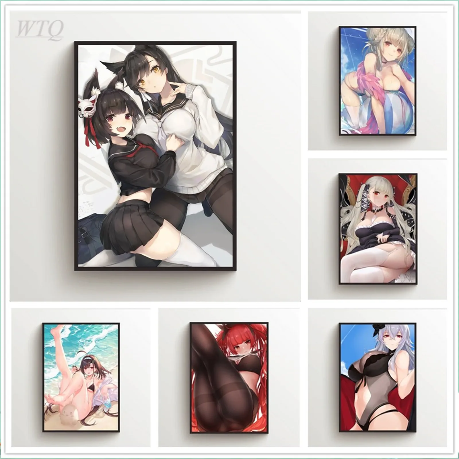 Anime Posters Azur Lane Eugen Kaga Formidable Canvas Painting Wall Decor Room Decor Wall Art Picture Decoration Home Decor