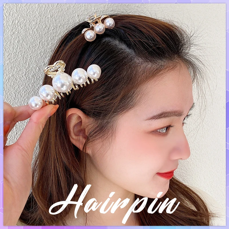 

Sweet Mini Round Pearl Hair Clips for Women Girls Hair Claw Chic Barrettes Crab Hairpins Clamp for Ladies Hair Accessories