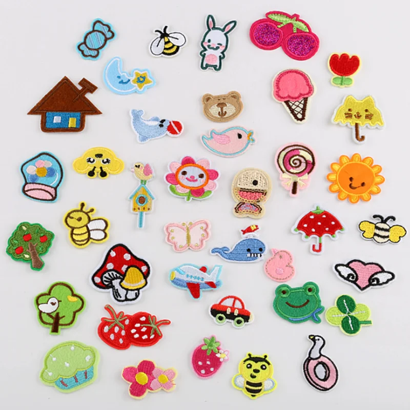 

little cute animal Patch for Clothing Iron on Embroidered Sewing Applique Cute Sew On Fabric Badge DIY Apparel Accessories