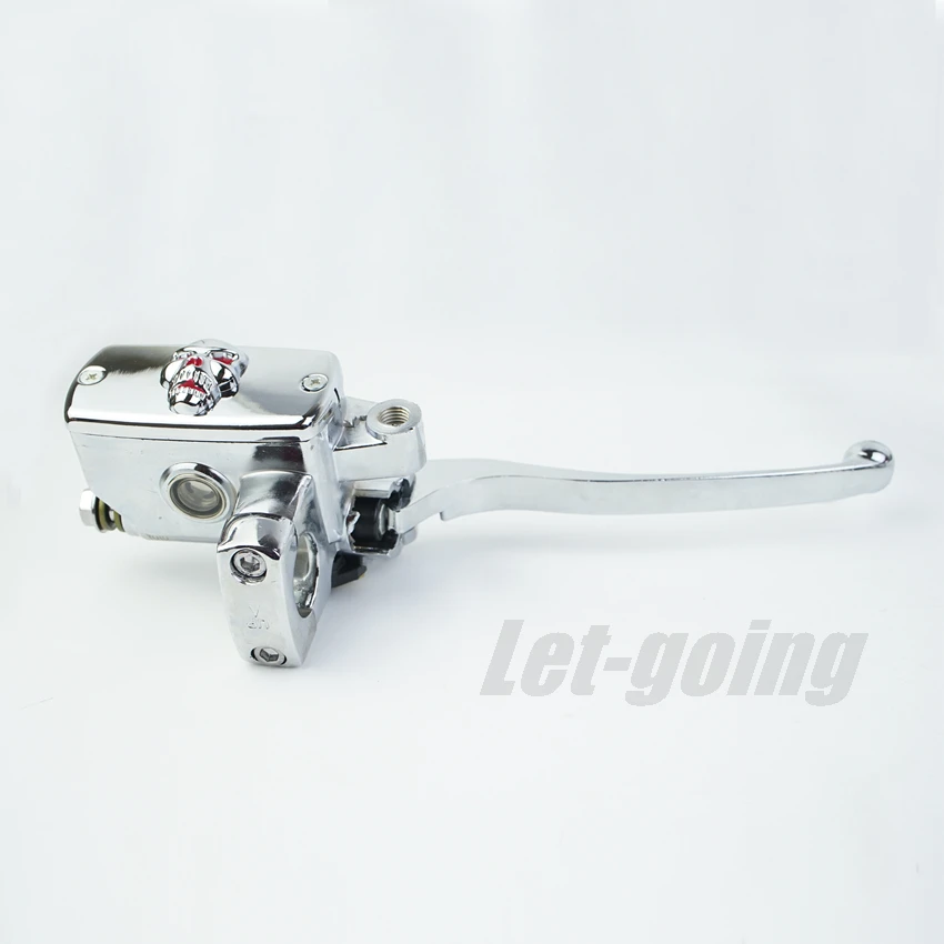 Motorcycle Chrome Brake Clutch Master Cylinder Lever 1\