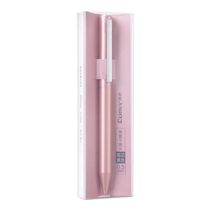 قلم جل معزز معدني مع إعادة تعبئة جل 0.5 مللي متر لقلم Xiaomi Mi ، مع صندوق PP ، 0.5 مللي متر ، سويسرا ، أزرق/أسود/أحمر ، إعادة تعبئة للمكتب