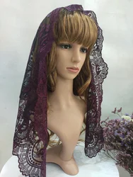 Embroidery Lace Mantilla Veil