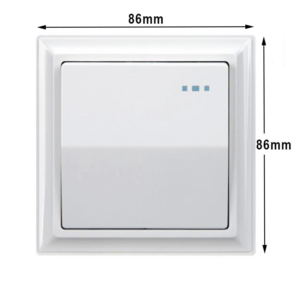 SANDIY Wall Light Switch Embedded Mount On / Off Lamp Power Push Button Switches Luxurious Panel Controller US EU Standard 250V