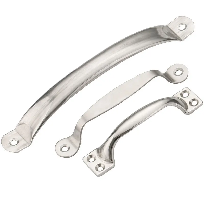 2 Pcs Big Home Goods Modern Minimalist Door Handle Stainless Steel Decorative Furniture Cabinet Bathroom Drawer Flush Handles