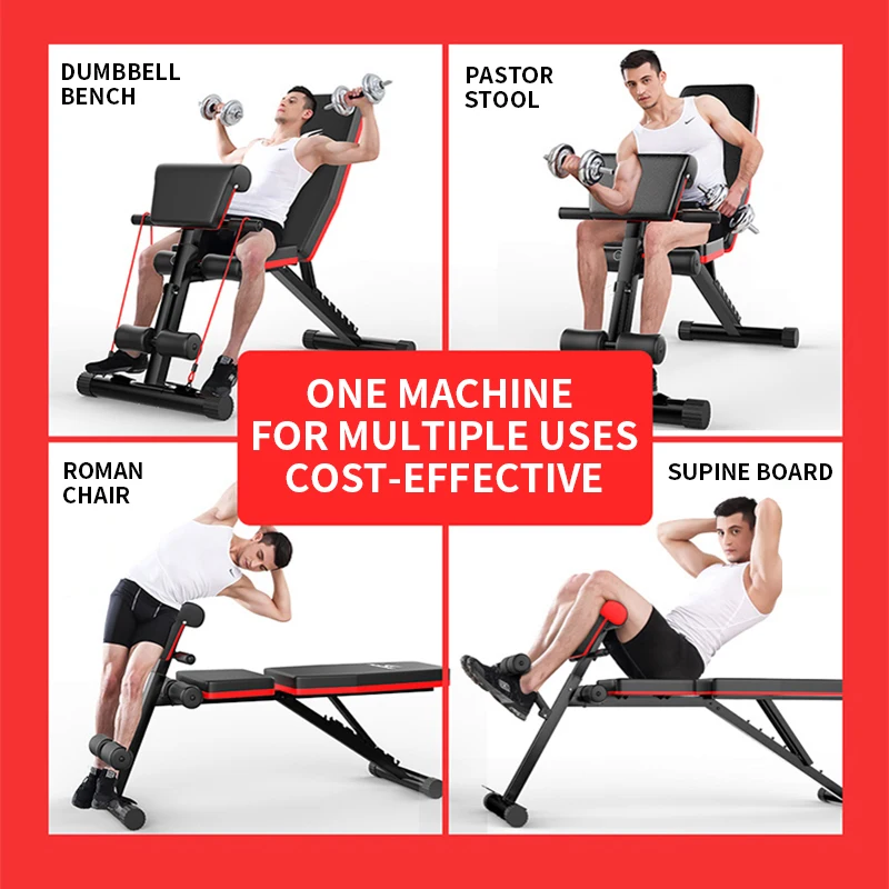 

Dumbbell bench sit-ups fitness equipment home male auxiliary multifunctional abdominal muscle board fitness chair bird bench