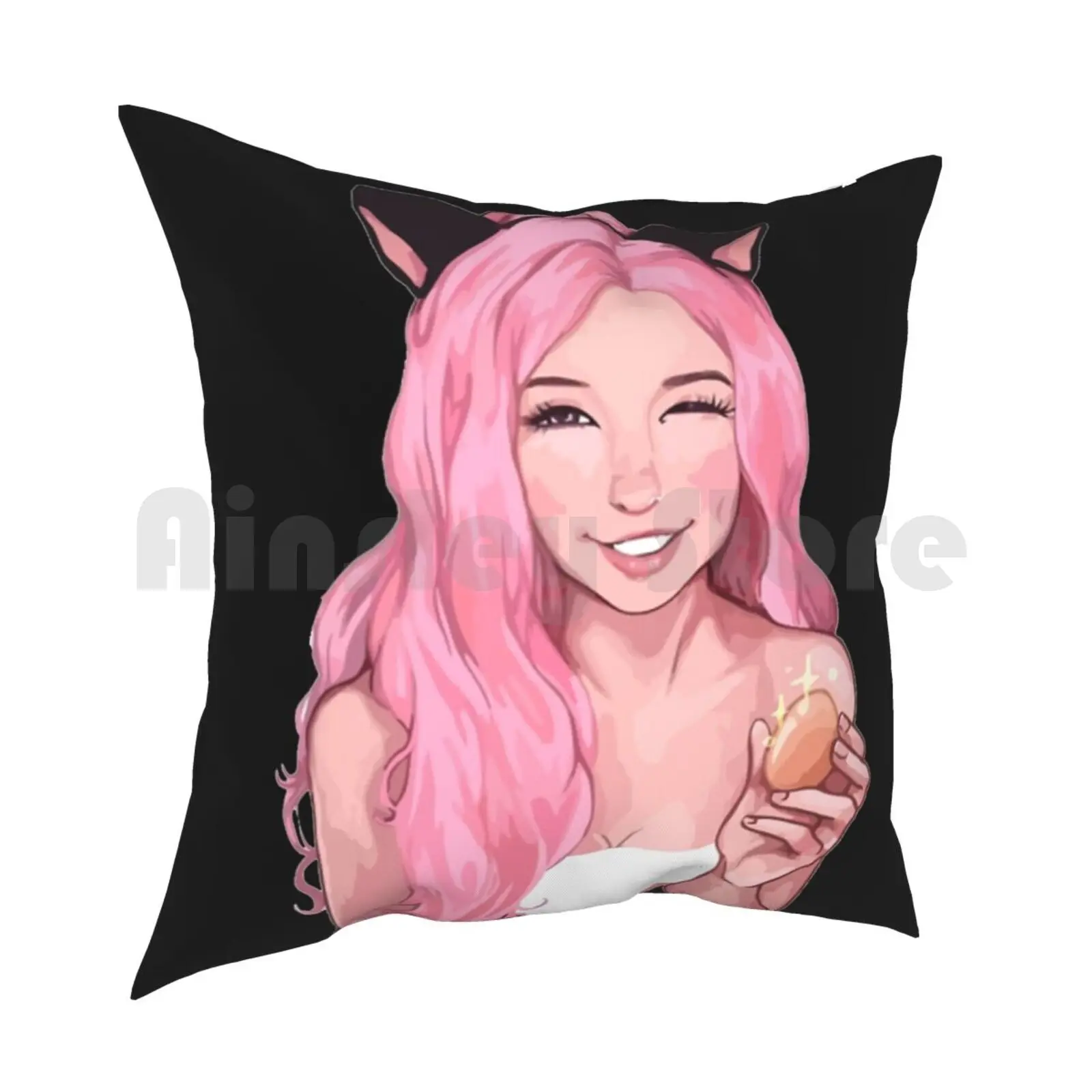 Belle Delphine Art Pillow Case Printed Home Soft DIY Pillow cover Belle Delphine Anime Gamer Girl Bath Water Tumblr Gamer