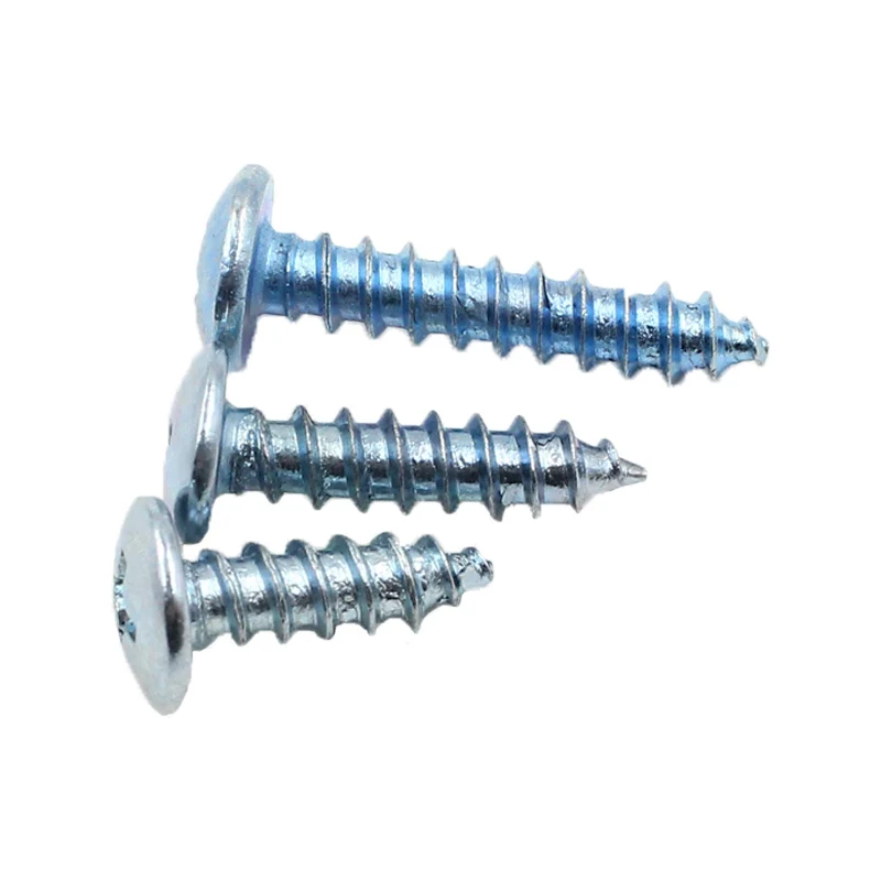 15pcs Silver Screws Car Body Fastener nails M5 Cross Self Tapping Screws Metal Rivets