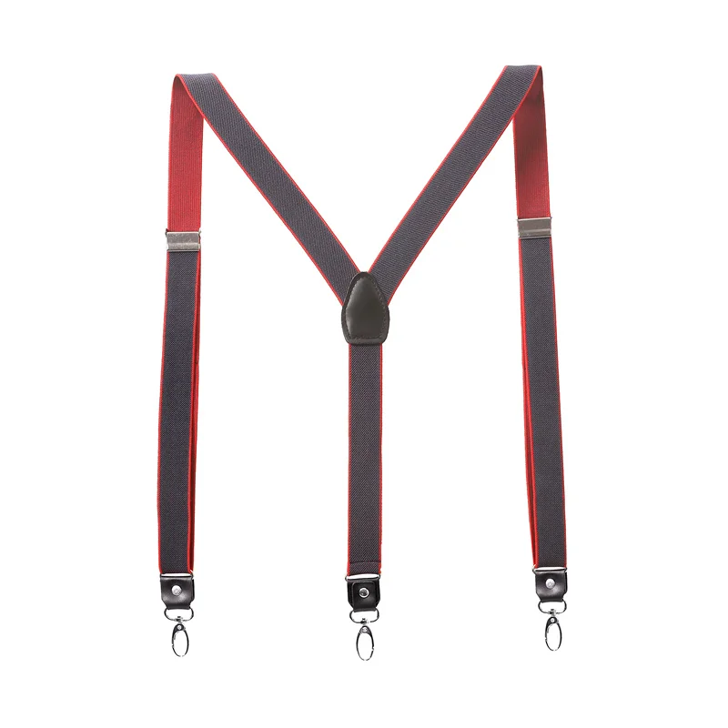 Suspenders men for pants 2.5cm hooks Adult suspender Y shirt Polyester Elastic Y Women 100 cm Braces Wedding Wear