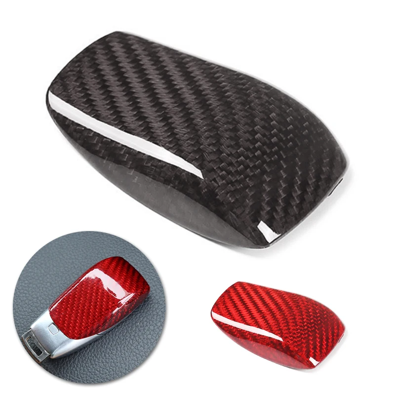 For Mercedes Benz A B C E CLS GLC GLS Class W212 W205 W463 W204 W220 W246 Car-Styling Key Case Back Cover Carbon Fiber Decor