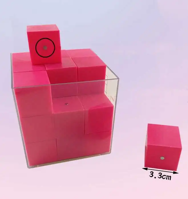 3.3cm Magnetic Small Cube Teaching Capacity Demonstrator 1L Teaching Instrument