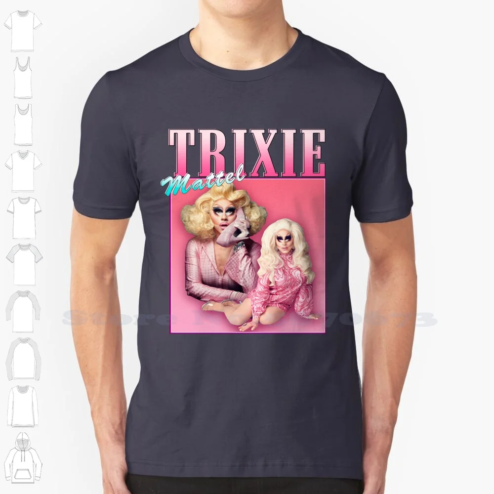 Trixie Mattel Vintage Retro Design Cool Design Trendy T-Shirt Tee Trixie Mattel Drag Queen Rupau Drag Race Rpdr Katya Bianca