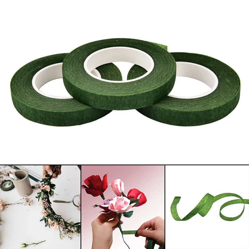 1 PCS Green Parafilm Wedding Craft Florist Stem Wrap Floral Tape Waterproof 12m