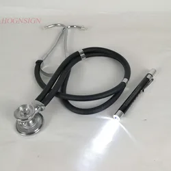 Stethoscope + pen Doctor Heart Care Professional Diagnostic Tool Functional High Quality Health Medical Dual Head Home Use