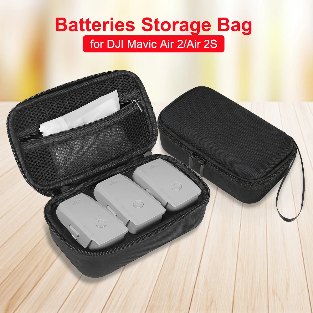 Batteries Storage Bag for DJI Mavic Air 2/Air 2S Travel Portable Protection Carrying Case Handbag Battery Box Drone Accessories