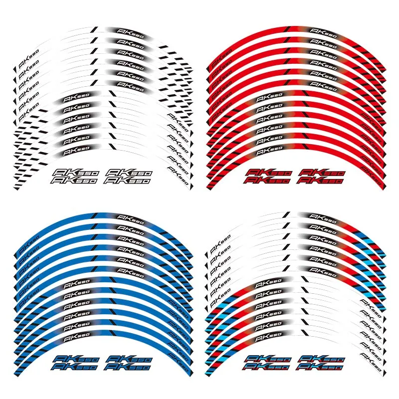 

High quality Motorcycles Reflective sticker motorcycles wheel stickers Reflective Rim moto Stripe Tape For KYMCO AK550