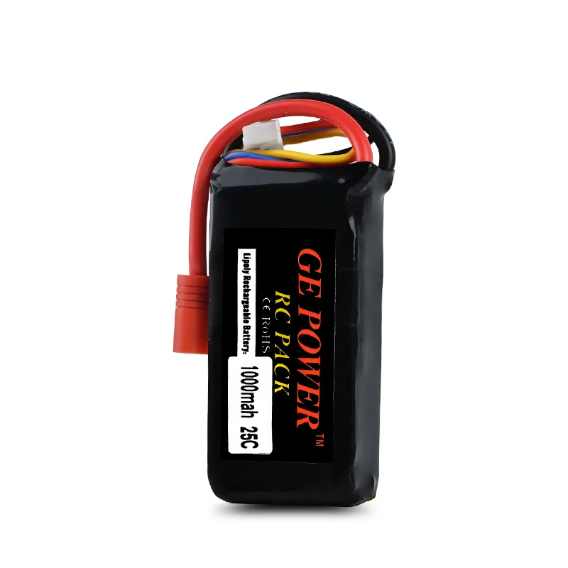 GE Power-batería Lipo para helicóptero de control remoto, pila de 11,1 V, 1000mah, 25C con enchufe T /XT60/Banana para Walkera Master CP, piezas de repuesto