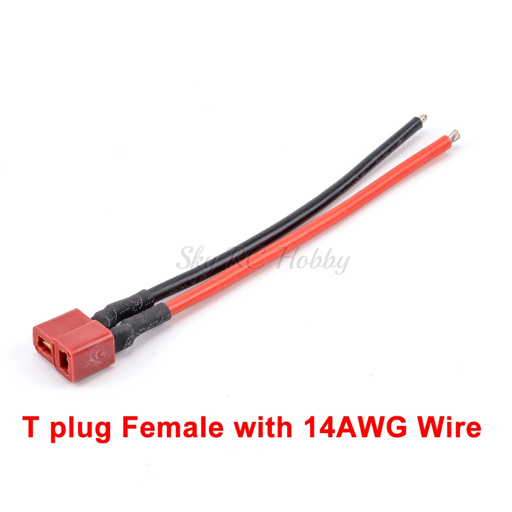 XT30 XT60 XT90 EC5 EC3 EC2 T plug Connector Male / Female Connector plug with Silicone Wire 12AWG 14 AWG 16AWG RC Battery Cable