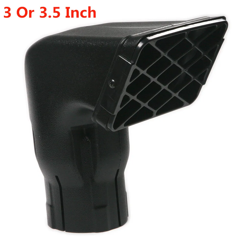 1PC Black 3 or 3.5 Inch Universal Waterproof Air Intake Fit for Road Replacement Mudding Snorkel Head Air Ram Intake for SUV Car