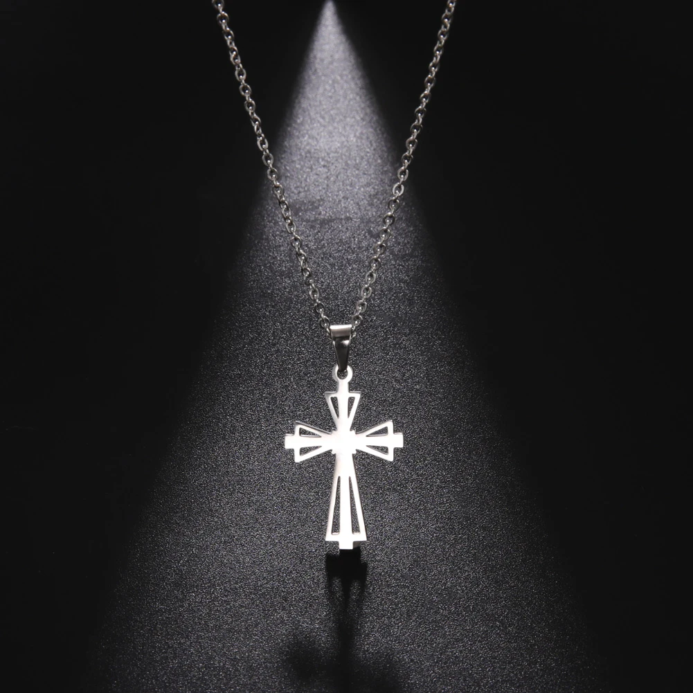 قلادة بدلاية عبر Skyrim للرجال والنساء ، فولاذ مقاوم للصدأ ، سلسلة مسيحية ، مسيح ، مجوهرات دينية ، هدية ، موضة جديدة #1