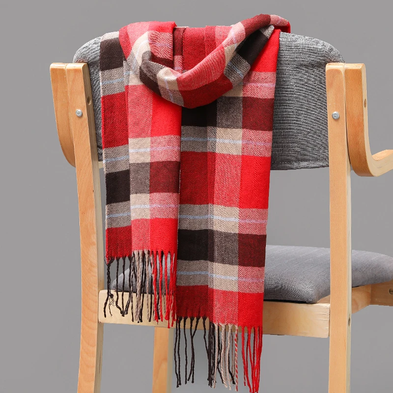 180*35cm Winter Couple scarf Women Warm Plaid Men Business popular UNISEX Cashmere pashmina Tippet Long Shawl wrap muffler lady