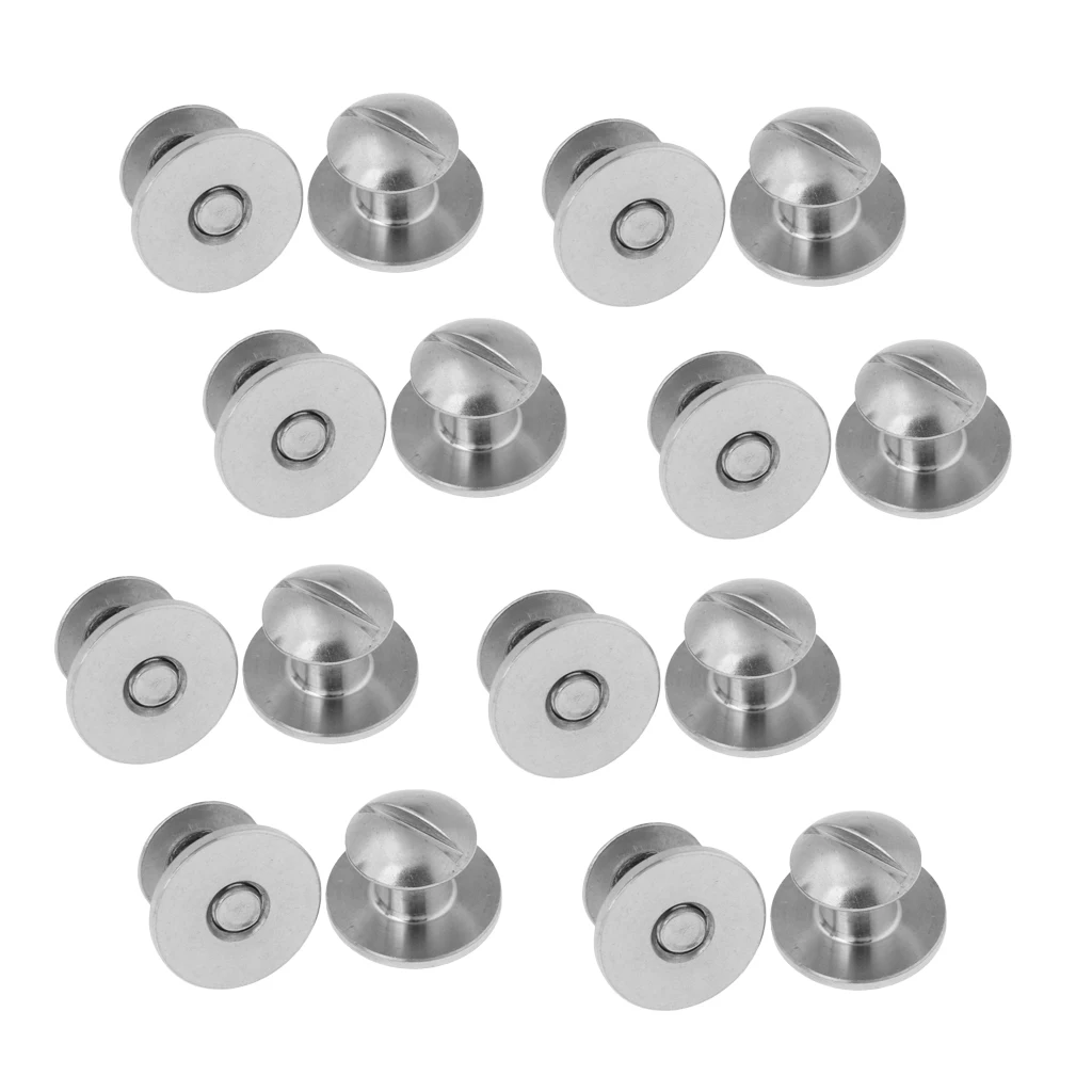 16pcs Stainless Steel Book Screws for Tech Scuba Diving Diver Backplate Pad BCD Gear Equipment