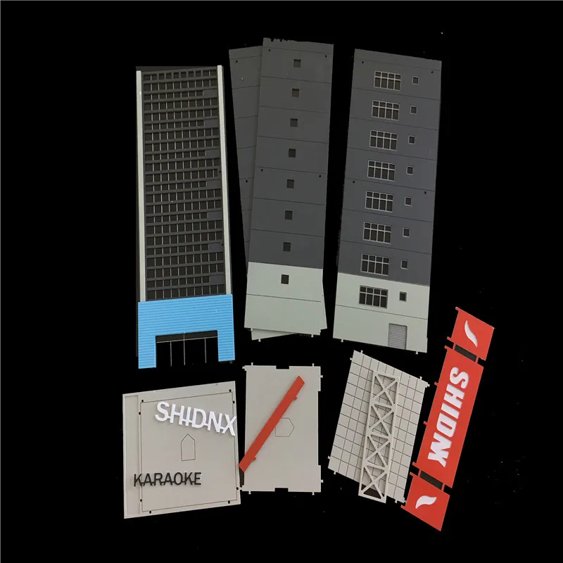 N Ratio 1/150 160 Architectural Scene Model Modern Office Building Hard Plastic Assembly Model