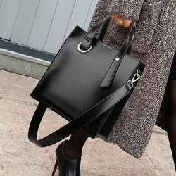 Luxury Women Leather women Handbags Female Shoulder bag designer Luxury Lady Tote Large Capacity shoulder Messenger bag