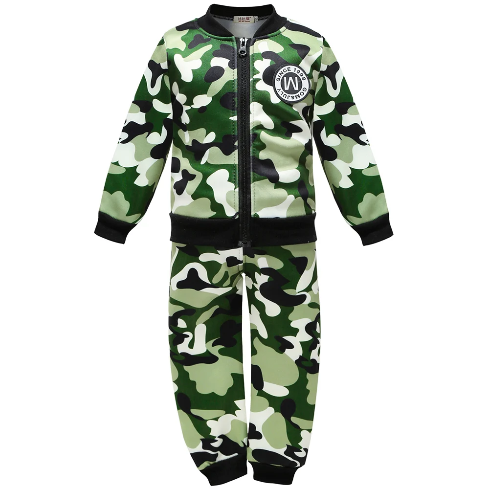 autumn winter Kids Clothes Camouflage Thicker Baby Boys outfit Clothing Set Toddler Boy Clothing Boutique Children Costume suit