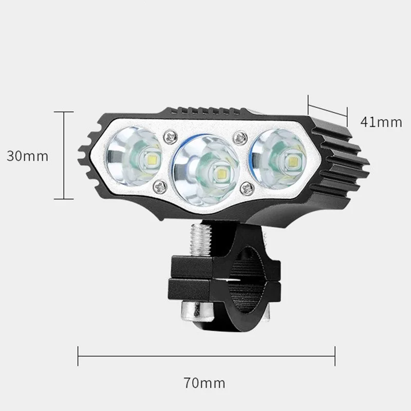 Luz Led para motocicleta eléctrica, faro motorizado 3T6 de 12V, 36V, 48V y 85V, accesorio para bicicleta eléctrica