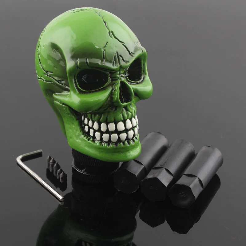 Custom Universal Skull Car Manual Stick Gear Shift Knob Lever Shifter For Sedan SUV Crossover Wagon Coupe Truck Hatchback