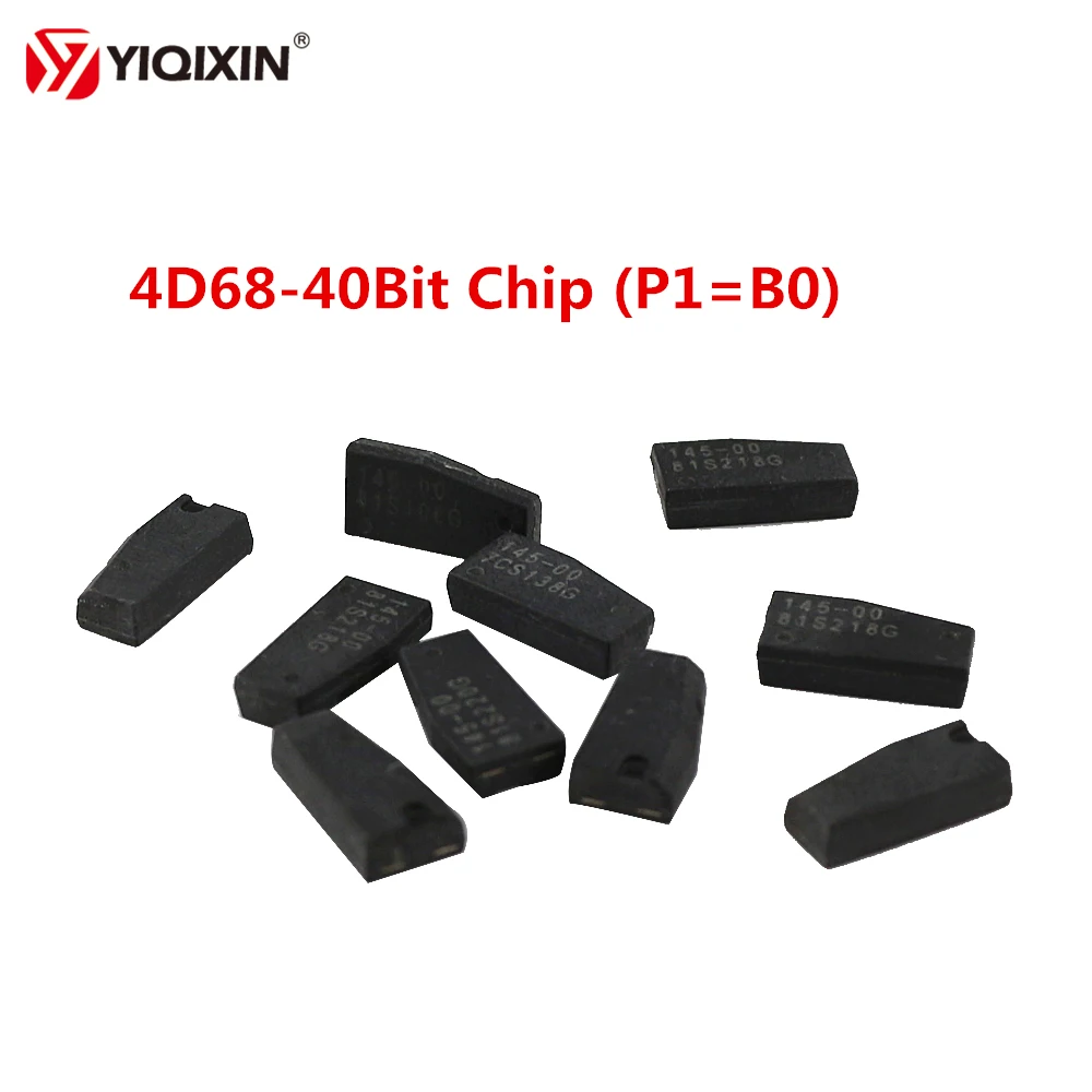 YIQIXIN 10Pcs/lot Remote Car Key Transponder Chip ID 4D68 P1=B0 40Bit Key Chip For Toyota Lexcus Prado Ceramics Chip 4D68 B0