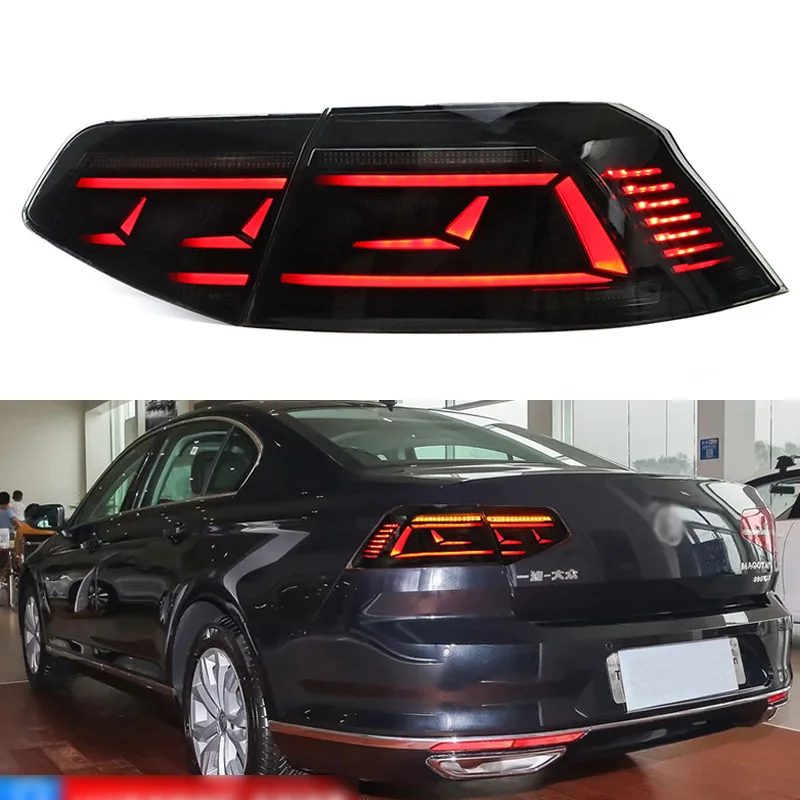 LED Car Taillight Tail Lamp Brake Reversing Reverse Rear Fog Light For Volkswagen Passat B8 2017 2018 2019 Dynamic Turn Signal