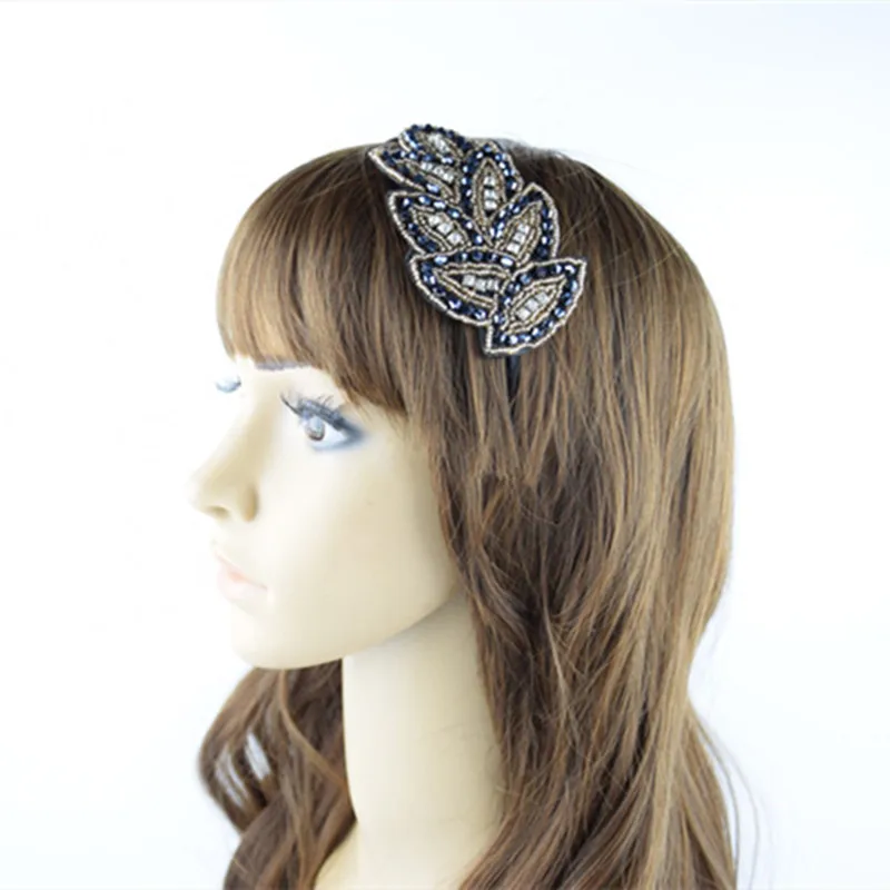 Retro Flower Leaf Headband Hair Band Headwear Trendy Classic Golden Leaves Goddess Bridal Hair Styling Accessories Wholesale