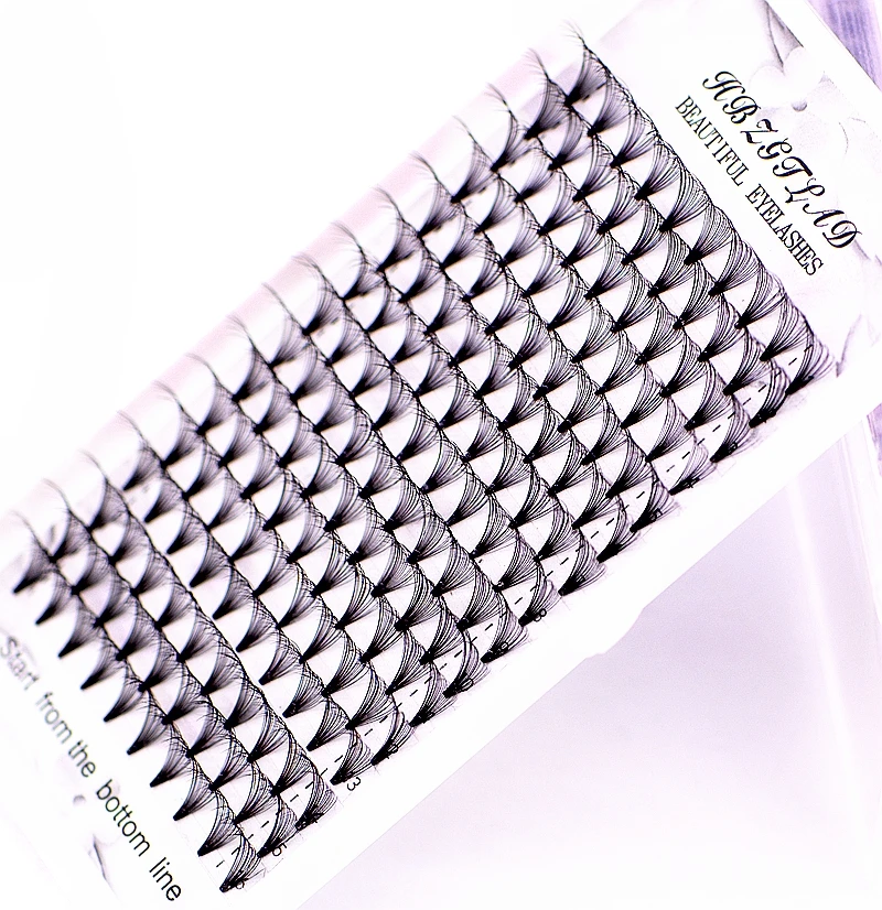 wholesale price 16 lines volume 8-18mm 10/20D eyelash extensions 100% handmade synthetic hair russian volume lashes premade fans