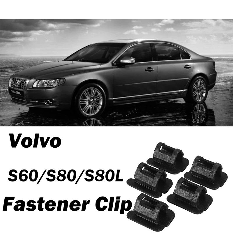 For Volvo S80 S80L S60 Plastic Insulation Bushing Fastener Clip Holder Bonnet Pad Hood Insulation Retainer Car Accessories