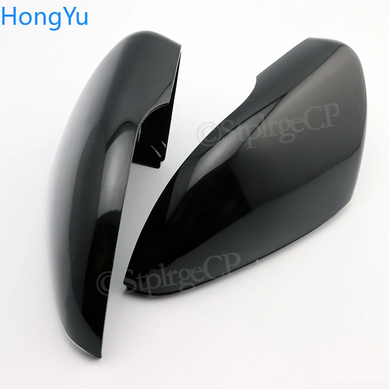 For Volkswagen GOLF 6 VI MK6 GTI R Line R20 Touran Carbon Fiber Pattern Mirror Case Black Side Wing Rearview Mirror Cover