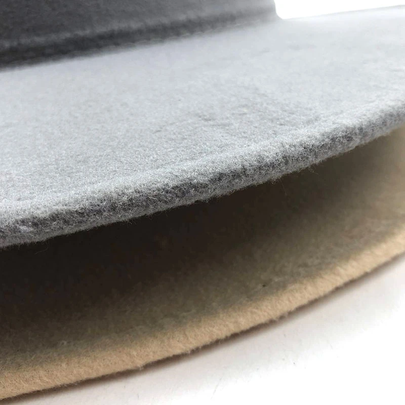 Black/gray Wide Brim Simple Church Derby Top Hat Panama Solid Felt Fedoras Hat for Men Women artificial wool Blend Jazz Cap