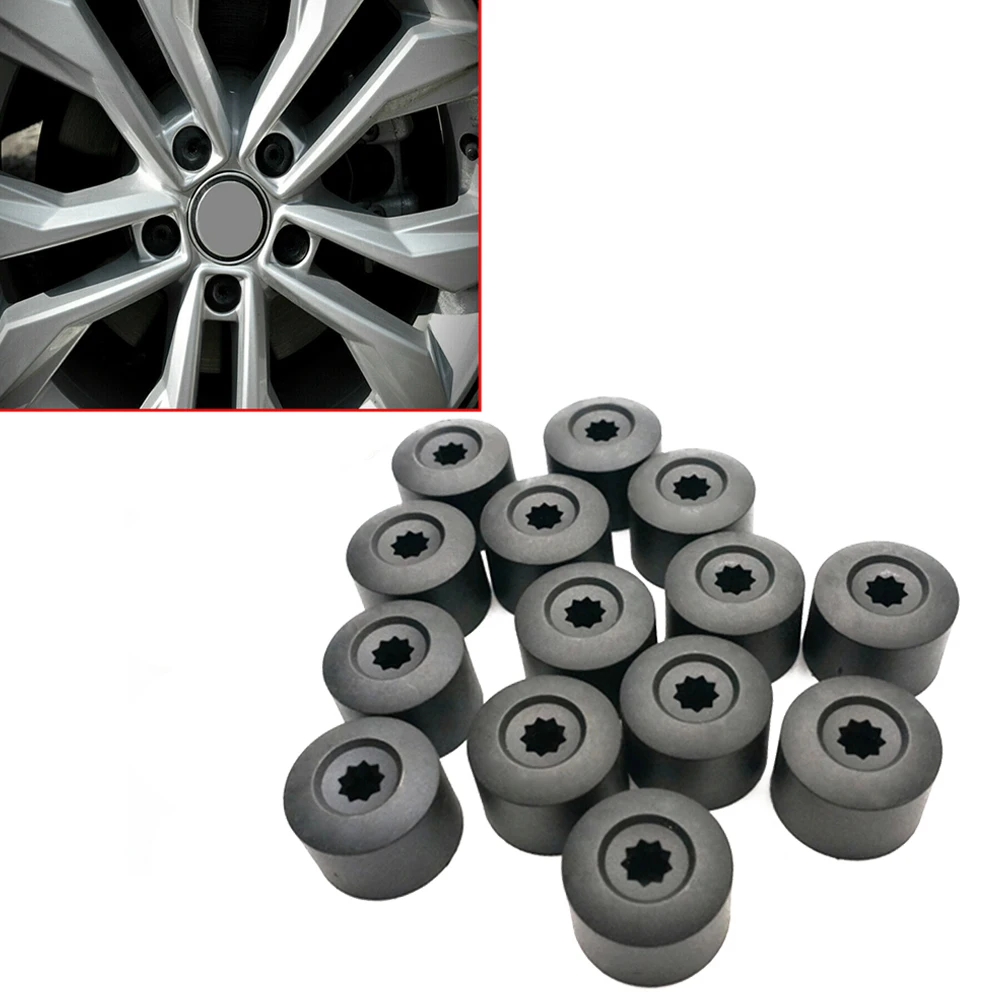 20Pcs 17mm Car Wheel Nut Auto Hub Screw Cover Caps + Tool for Volkswagen VW Polo Passat B5 B6 CC Golf Jetta Mk6 Tiguan Golf