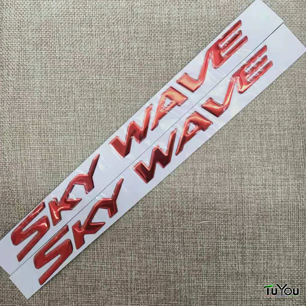 Motorcycle Emblem Badge Decal 3D Tank Wheel Logo Sticker alloy fuel tank stickers for SUZUKI SKYWAVE